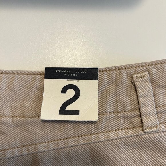 NWT Gap Size 2 Loose Khaki Wide Leg Pants - Picture 4 of 6